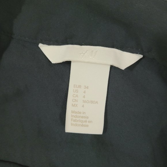 Black long sleeves blouse vneck - Picture 8 of 8